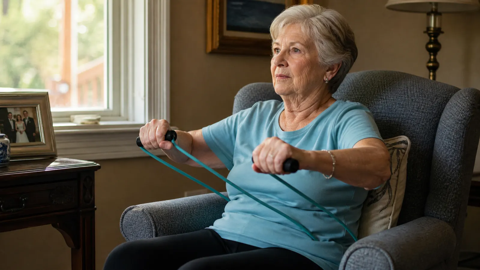 How Resistance Bands Let Me Exercise From My Chair